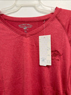 Beverly Hills Polo Club pink/red top, neckline