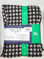 Nautica Men's Fleece Sleep Pants, 2-Pack, Plaid, Comfort Waistband, Sizes S–XXL