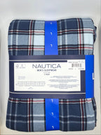 Nautica Men's Fleece Sleep Pants, 2-Pack, Plaid, Comfort Waistband, Sizes S–XXL