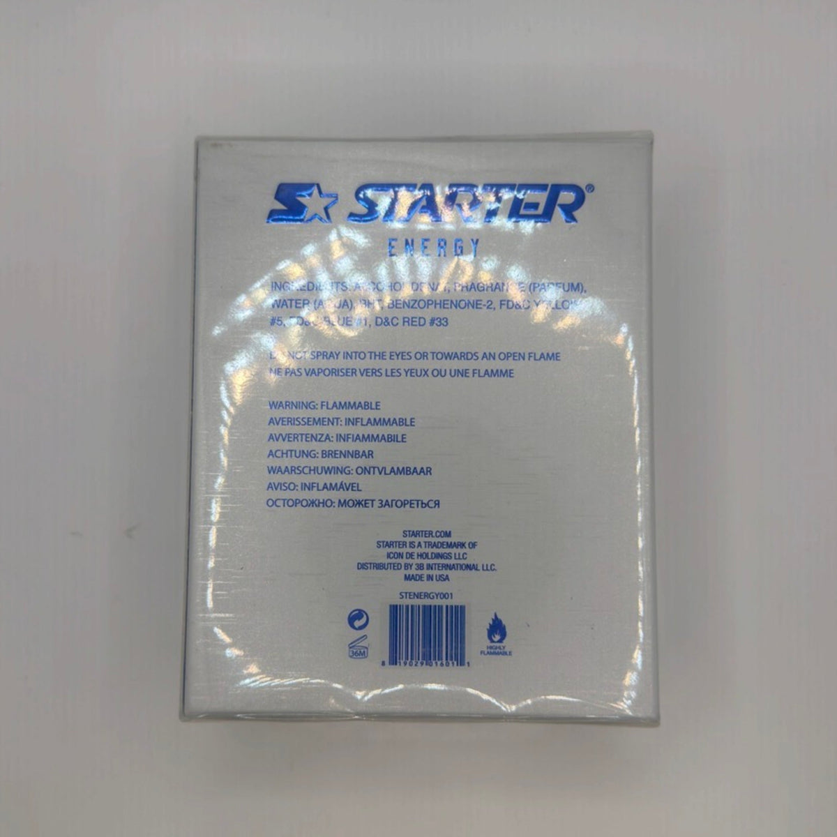Starter Energy Eau de Toilette Spray, 3.4 fl oz — package detail