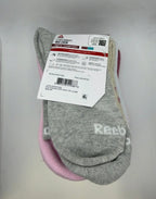 Reebok Women's Mid Crew Socks 6-Pack pink assorted back owned physical product photo