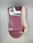 Reebok Women's Mid Crew Socks 6-Pack pink assorted front owned physical product photo