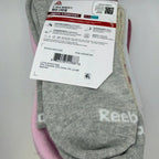 Reebok Women's Mid Crew Socks, 6-Pack, Extended Shoe Size 9–12, Pink Assorted — package detail with size and features