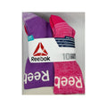 Reebok Women's Pro-Series Crew Socks, 10-Pack, Extended Shoe Size 9–12, Purple Assorted — white-background hero