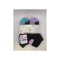 U.S. Polo Assn. Women's Low Cut Cushion Comfort Socks, 6-Pair, Black/Blue/Purple Assorted — white-background hero
