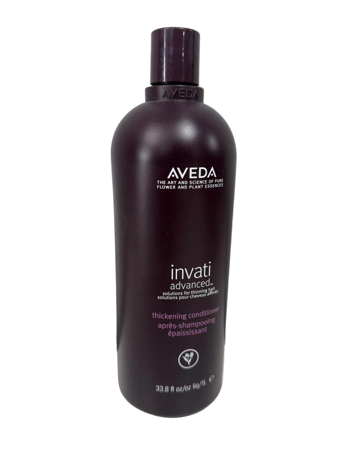 Aveda Invati Advanced Thickening Conditioner 1 liter bottle, front label and cap (actual product photo)