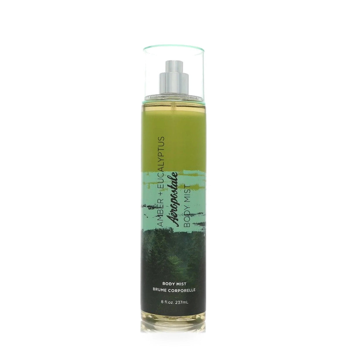 Aeropostale Amber + Eucalyptus Body Mist, 8 fl. oz. — closer front detail on white background
