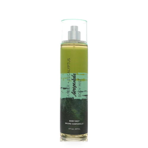 Aeropostale Amber + Eucalyptus Body Mist, 8 fl. oz. — closer front detail on white background