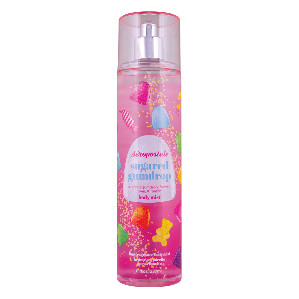 Aeropostale Sugared Gumdrop Body Mist, 8 fl. oz. — closer front detail on white background