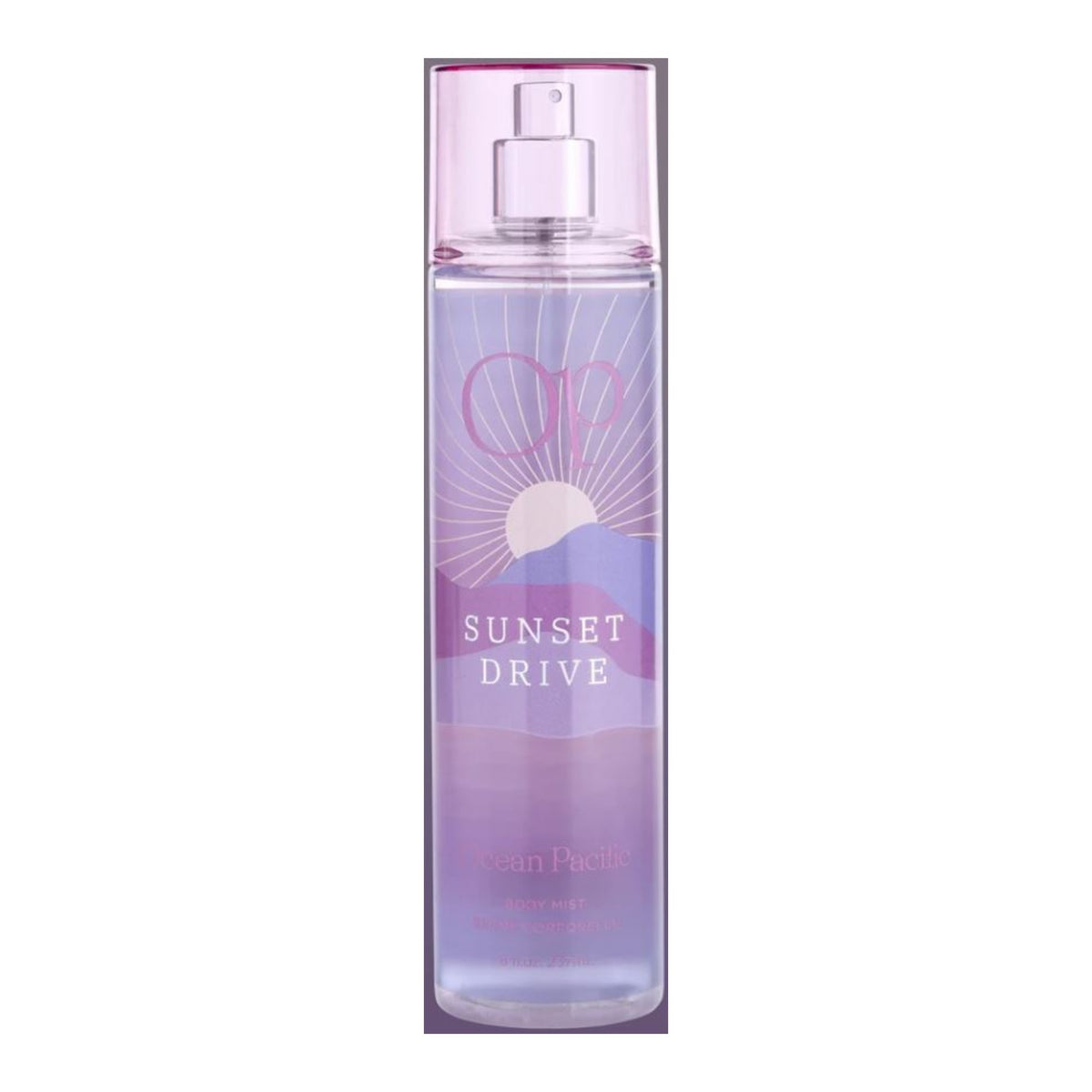 Ocean Pacific Sunset Drive Body Mist, 8 fl. oz. — closer front detail on white background