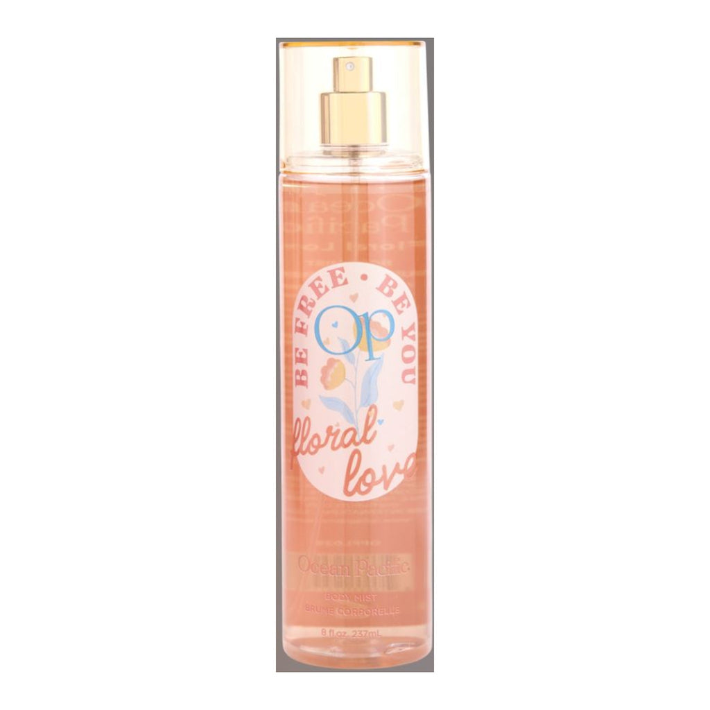 Ocean Pacific Floral Love Body Mist, 8 fl. oz. — closer front detail on white background