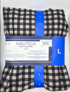 Nautica Men's Fleece Sleep Pants, 2-Pack, Plaid, Comfort Waistband, Sizes S–XXL