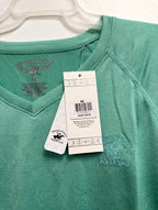 Beverly Hills Polo Club green top, price tag size M close-up