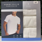 Perry Ellis Portfolio Men's Crew Neck Undershirts, 3-Pack